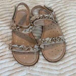 Toddler Girl Gold Sandals